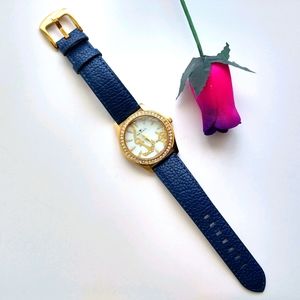 Navy nautical watch by Tavan.